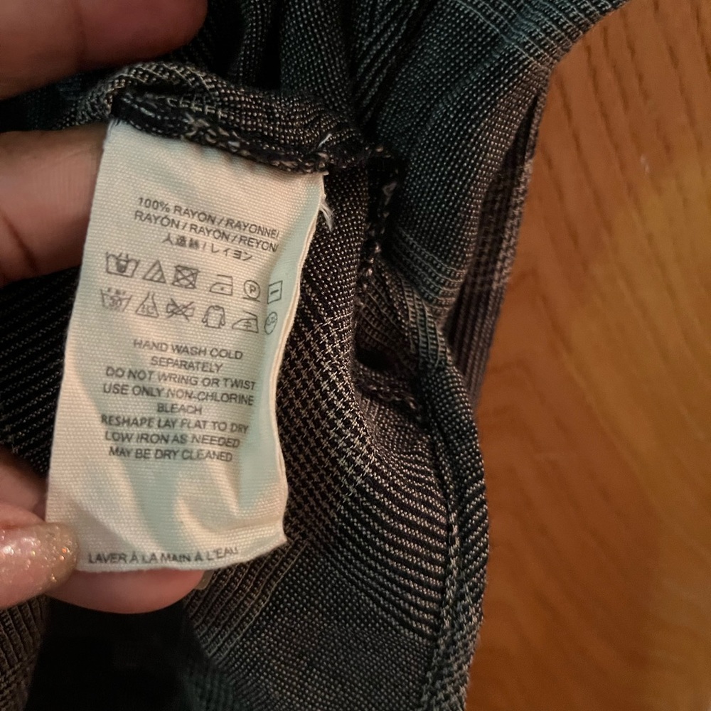 Free People Fawn over you plaid button down peasant shirt M - Picture 8 of 12